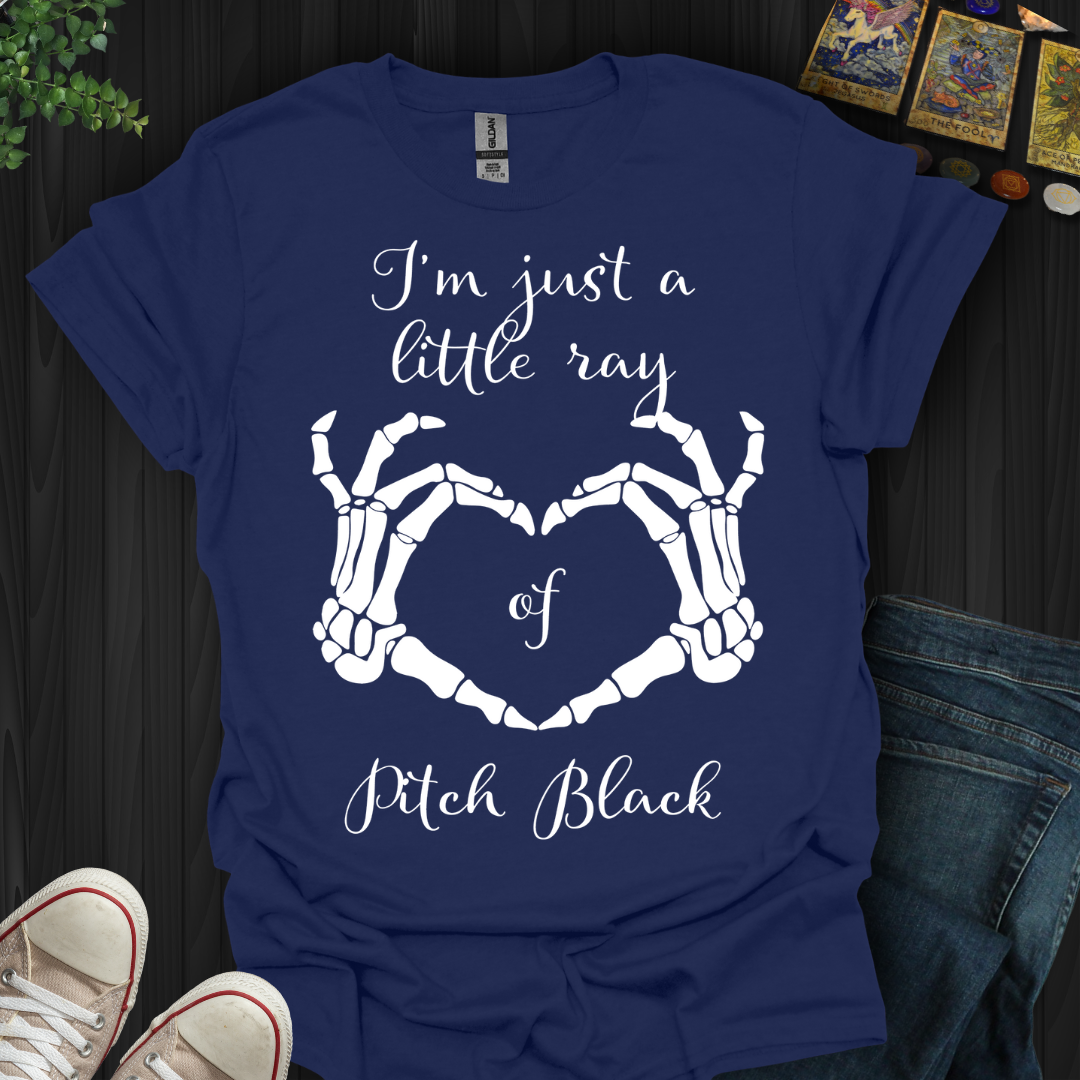 Little Ray Of Pitch Black (white) T-Shirt
