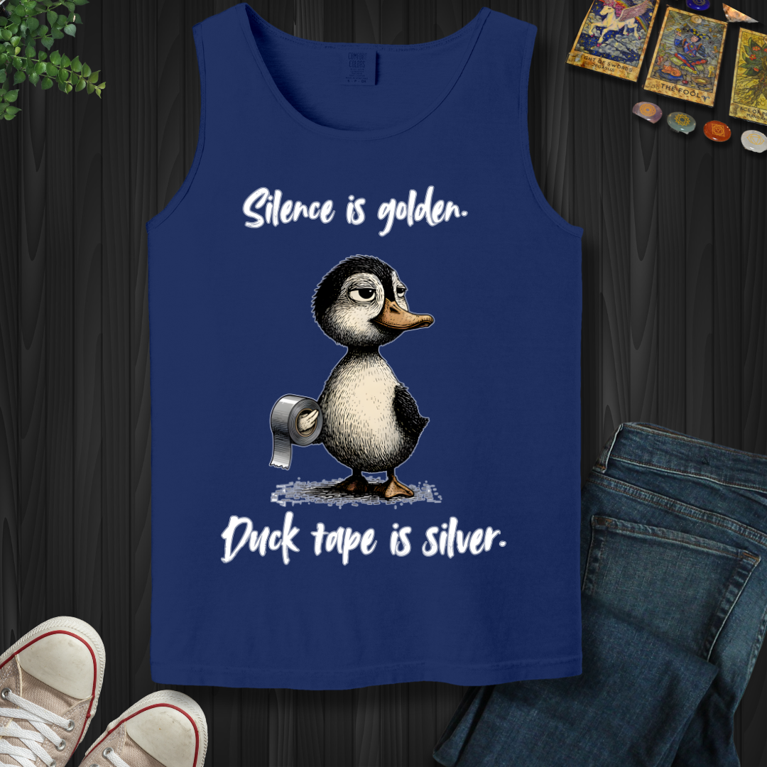 Silence Is Golden Tank Top