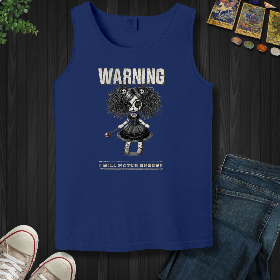Warning: I Match Energy Tank Top