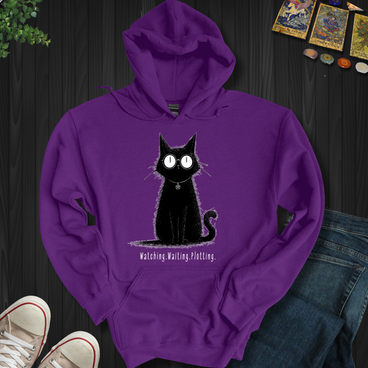 Watching. Waiting. Plotting Hooded Sweatshirt