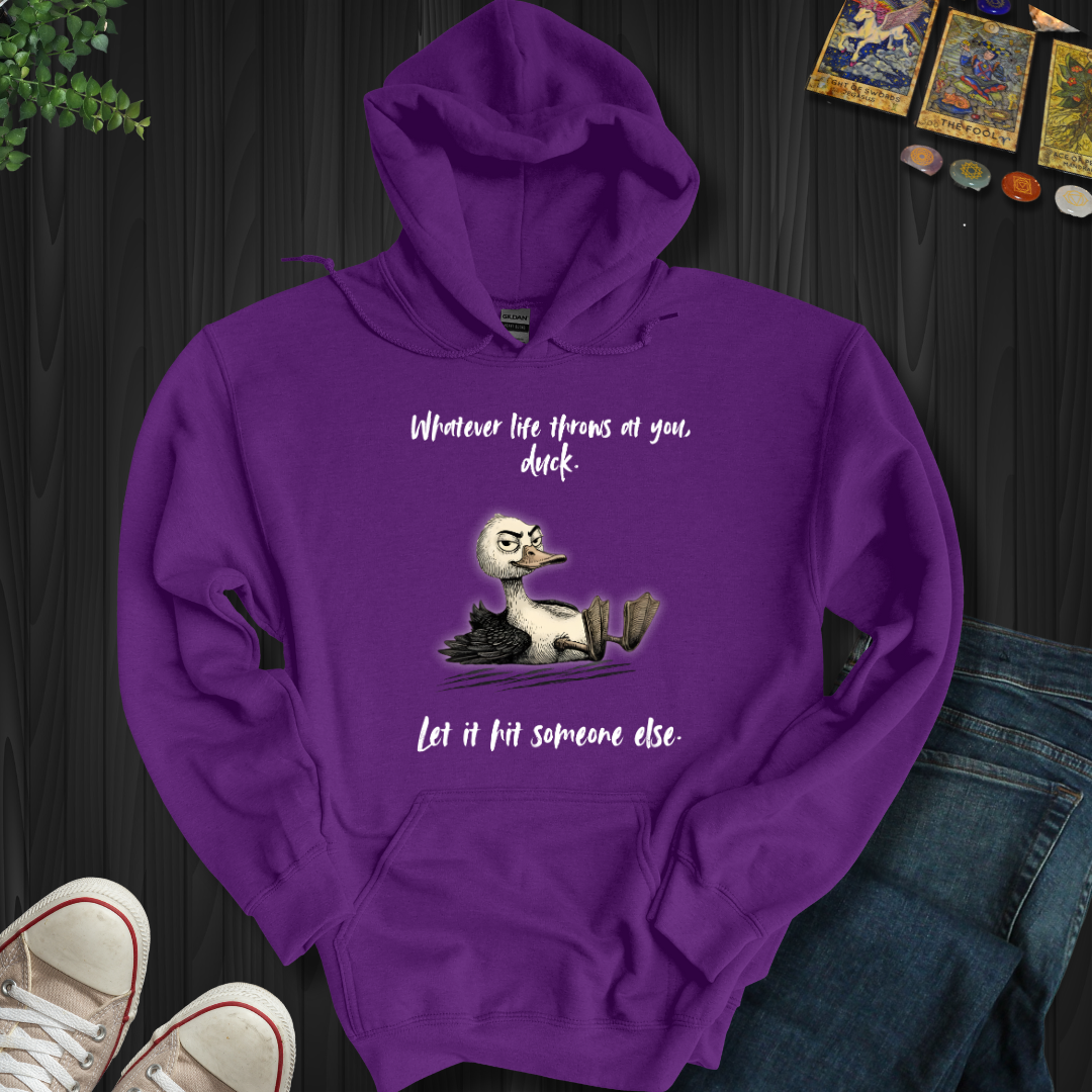 Whatever Life Throws Hooded Sweatshirt