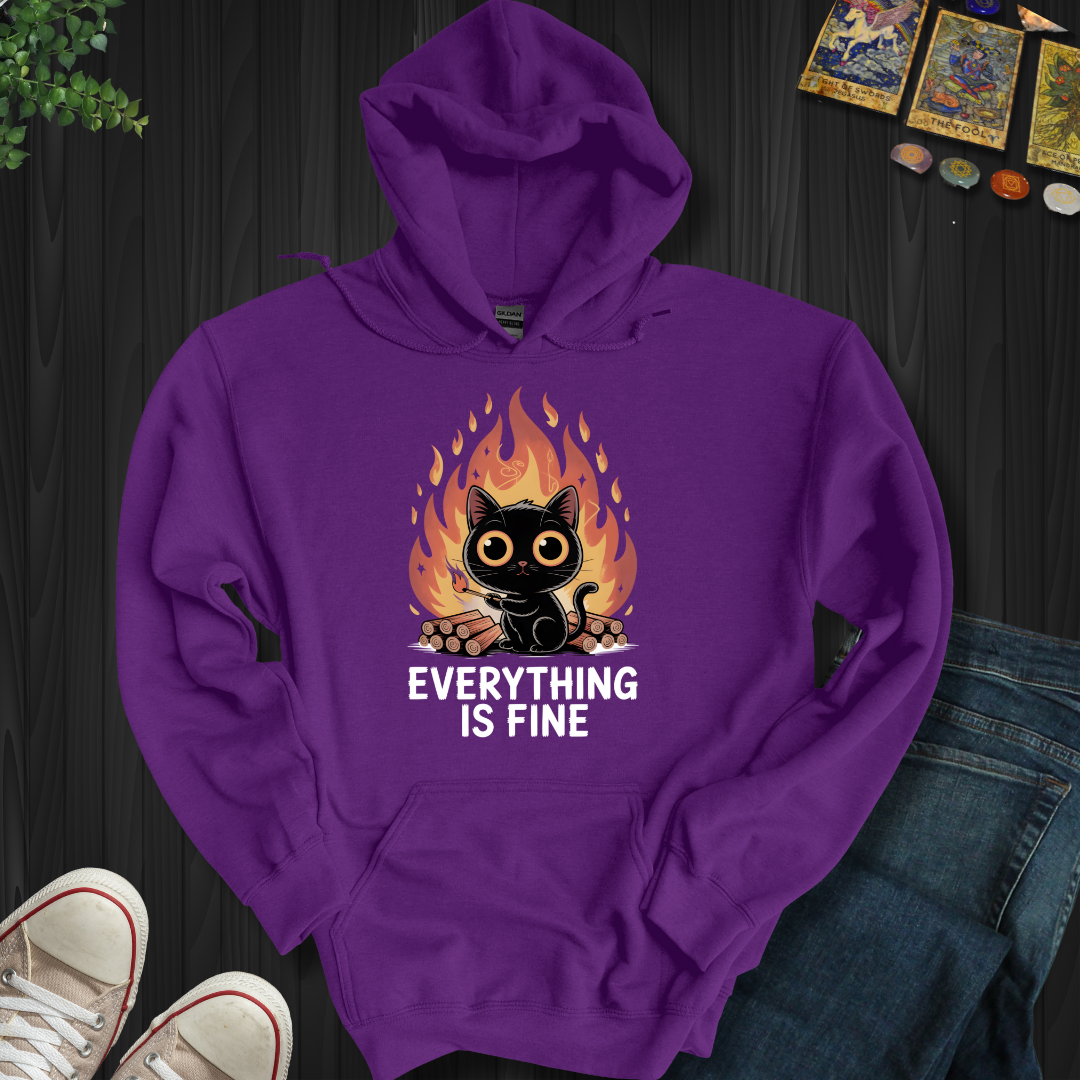 Everything Is Fine Hooded Sweatshirt