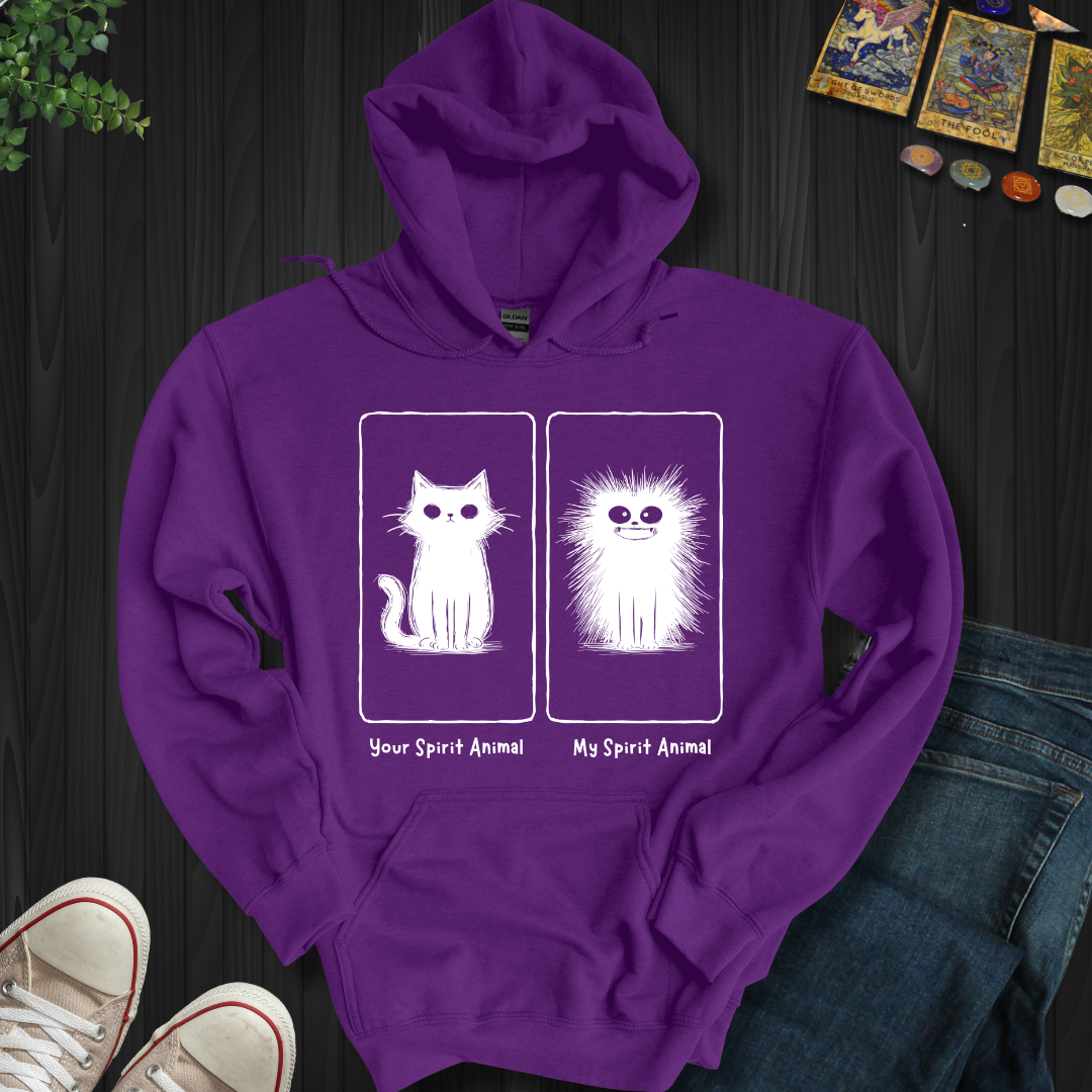 Your Spirit Animal vs. My Spirit Animal Hooded Sweatshirt