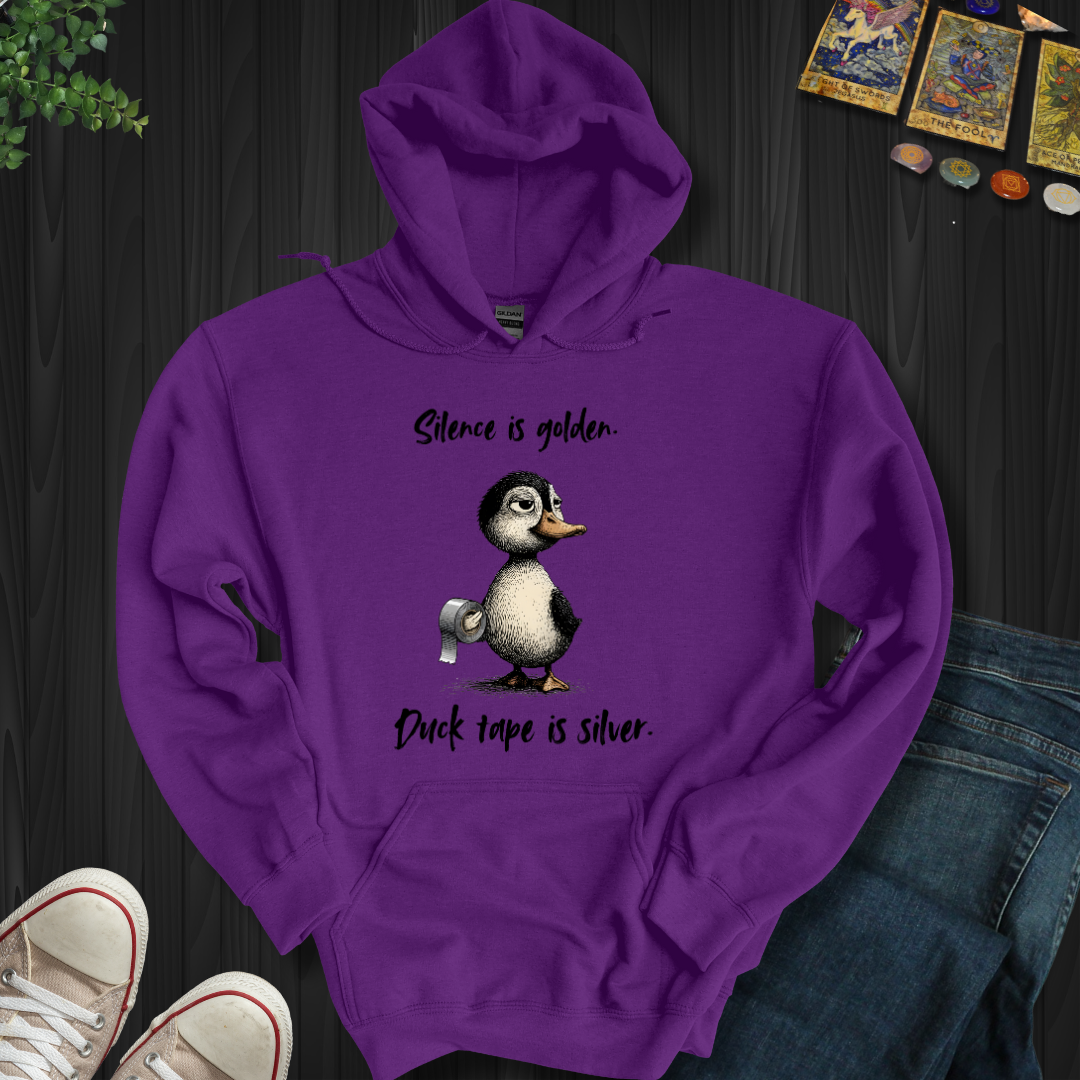 Silence Is Golden Hooded Sweatshirt