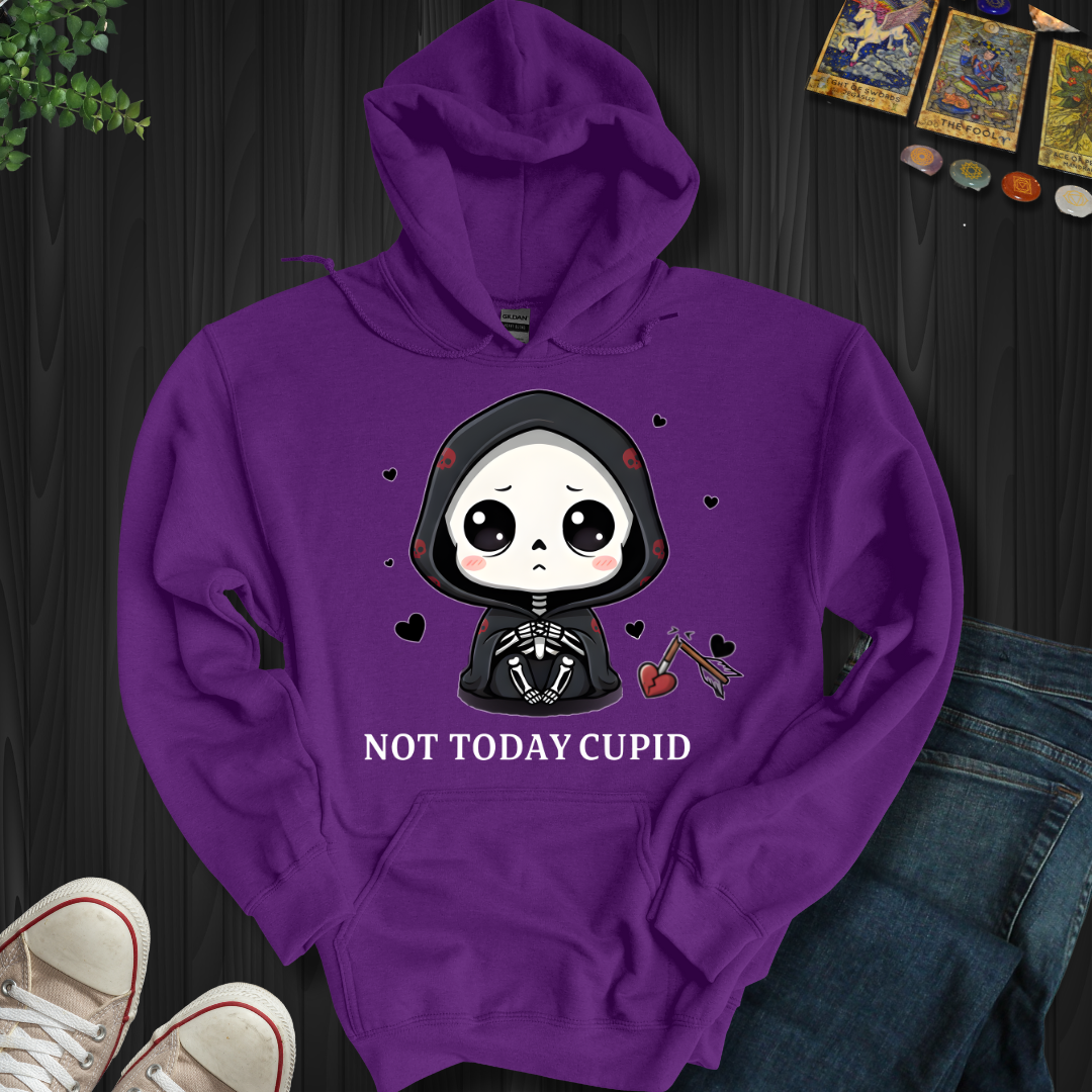 Not Today Cupid Hooded Sweatshirt