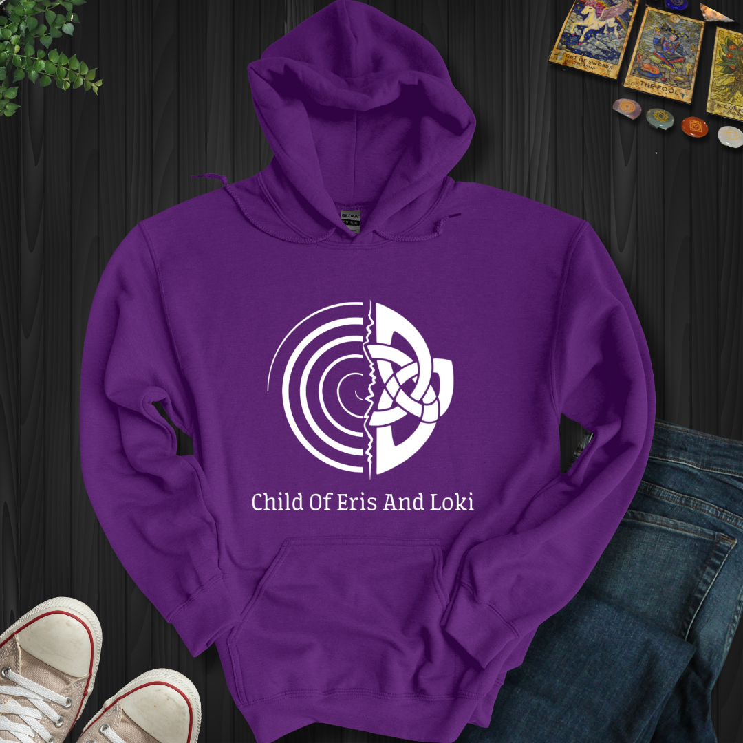 Child Of Eris And Loki Hooded Sweatshirt