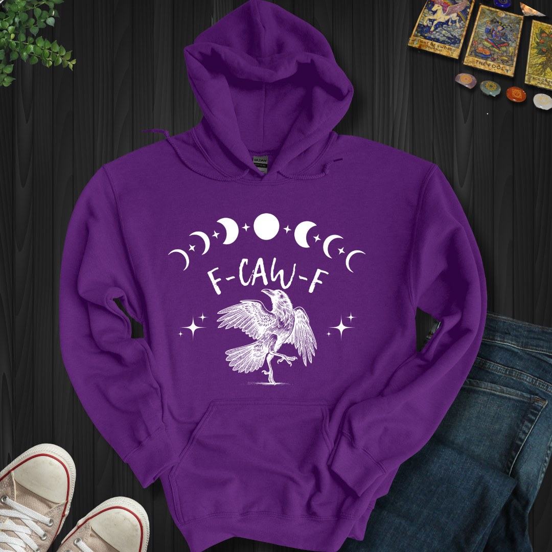 Gothically Yours: Raven in Rebellion Hooded Sweatshirt