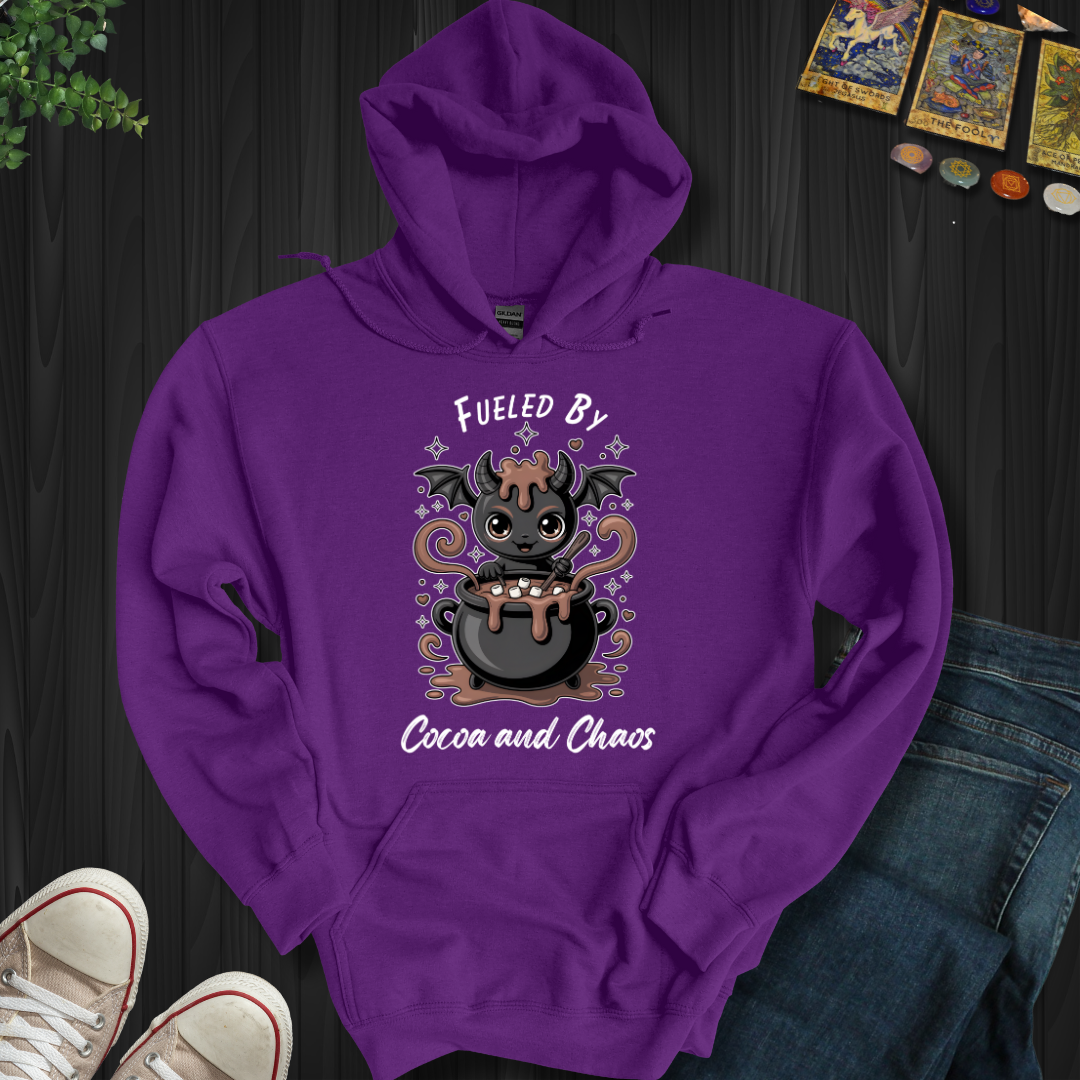 Fueled By Cocoa And Chaos Hooded Sweatshirt