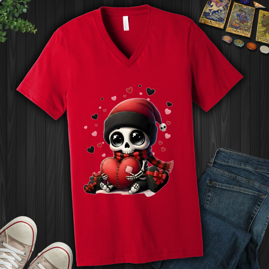 Dead Cute For Valentines  V-Neck Tee