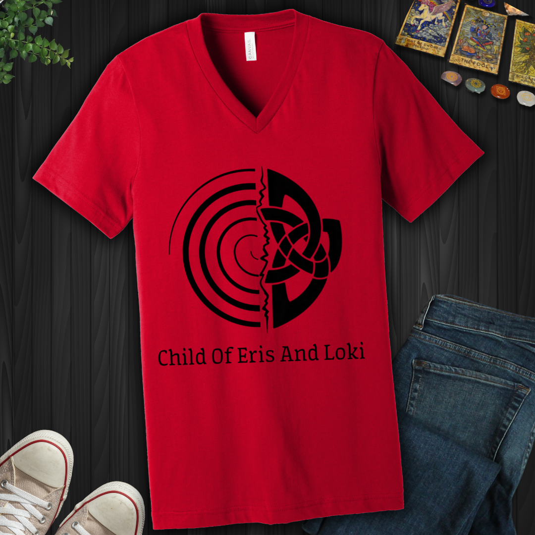 Child Of Eris And Loki V-Neck Tee