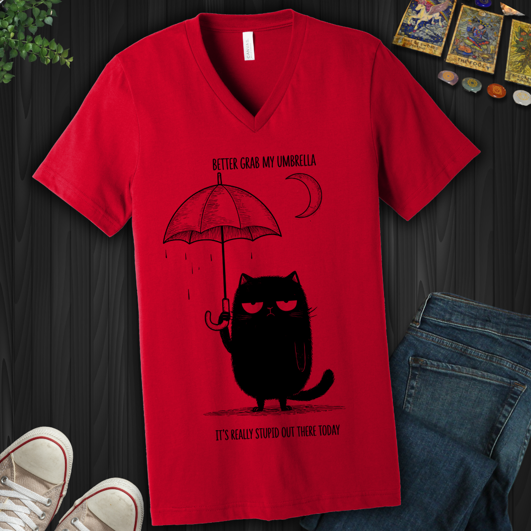 Better Grab My Umbrella V-Neck Tee