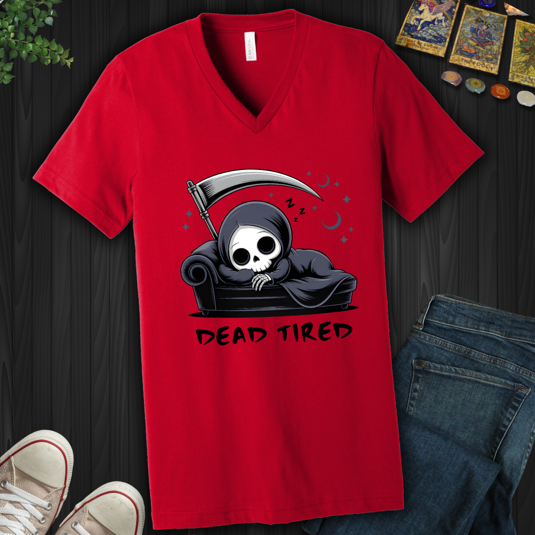 Dead Tired V-Neck Tee