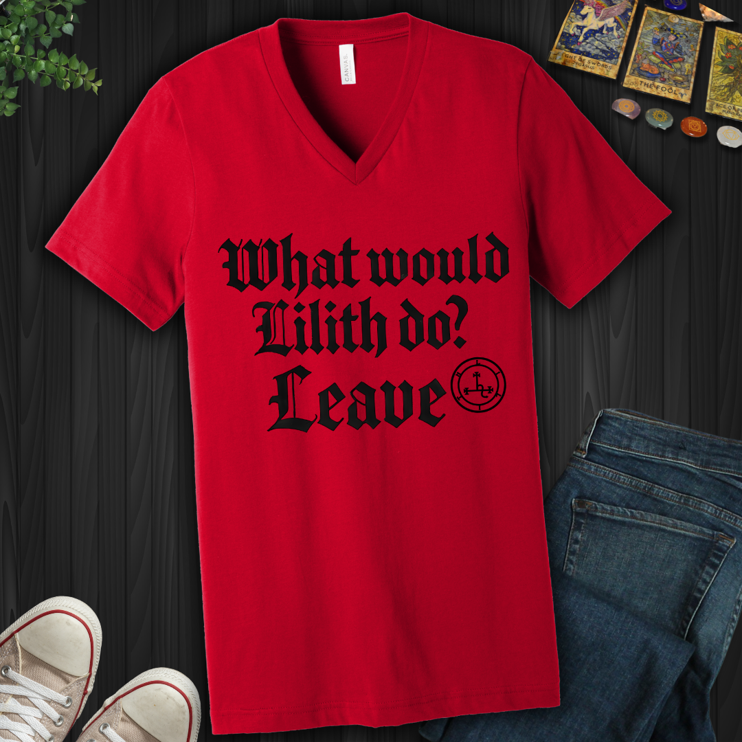 WWLD? Leave V-Neck Tee