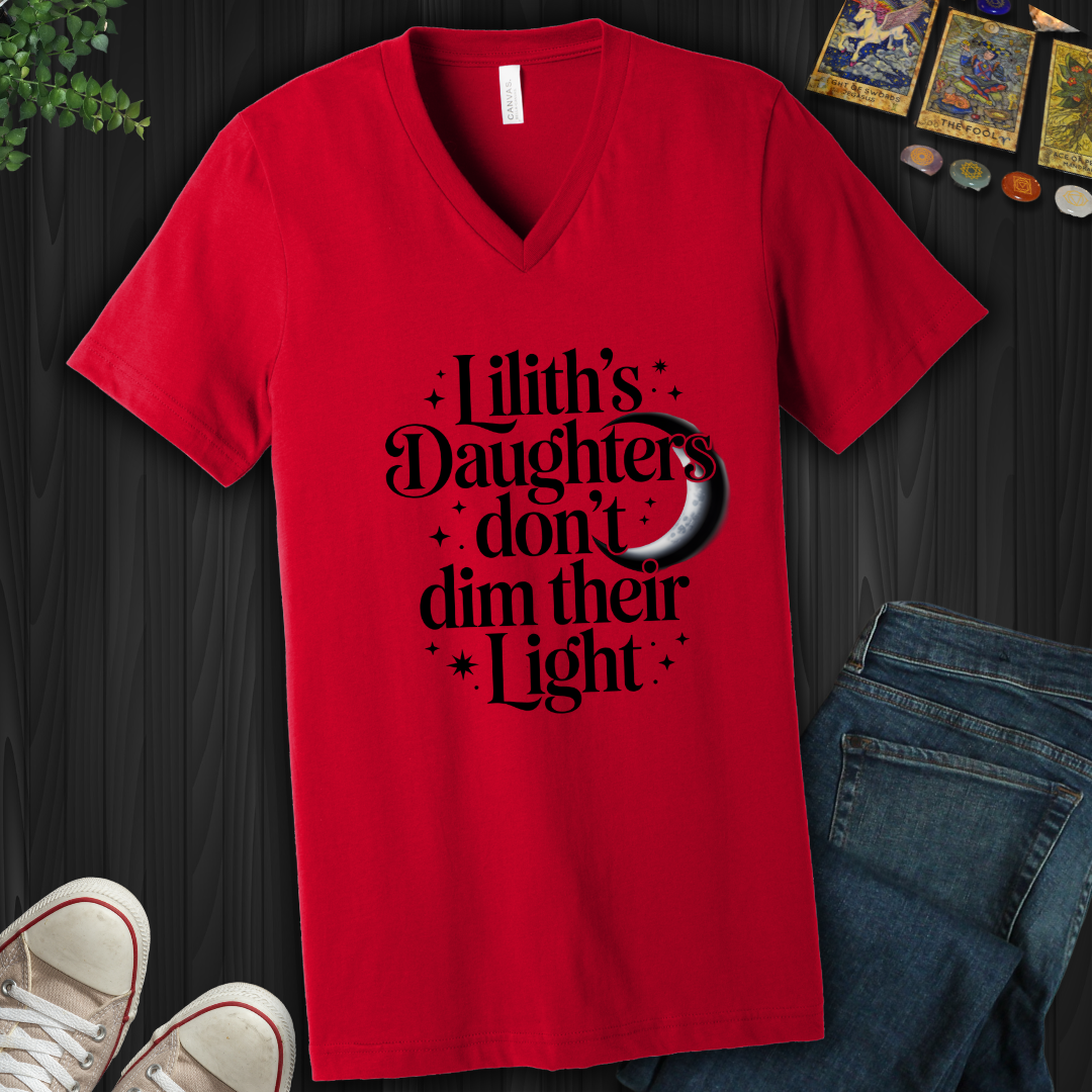 Lilith’s Daughter Doesn’t Dim Her Light V-Neck Tee