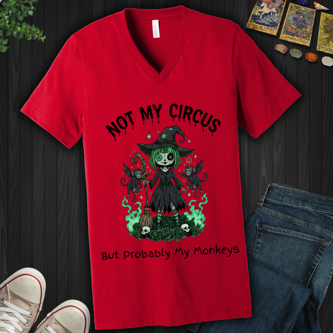 Probably My Monkeys V-Neck Tee