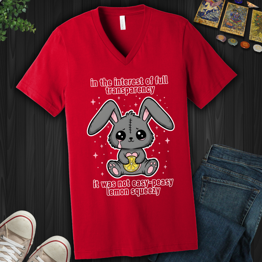 Not Easy Peasy V-Neck Tee