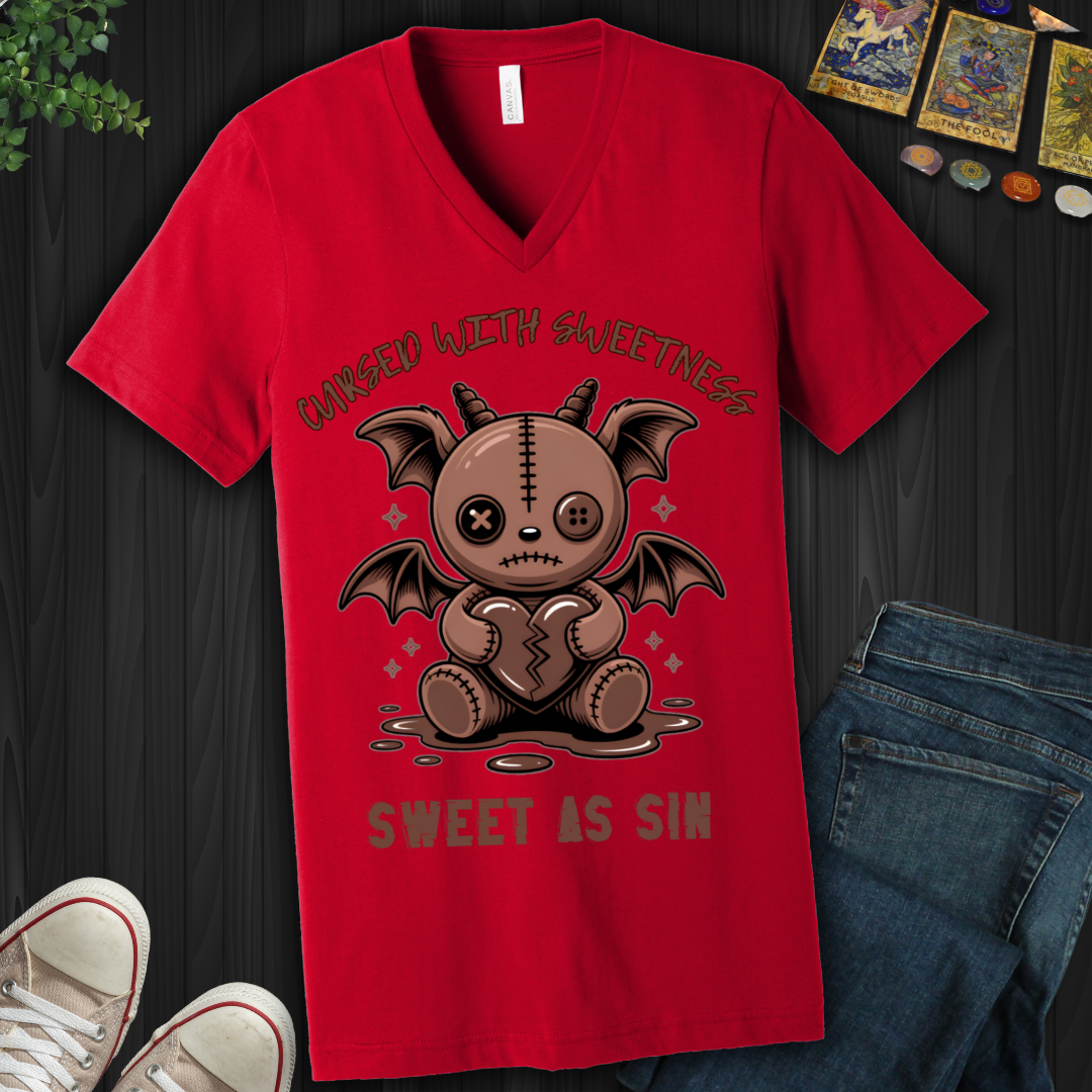 Sweet As Sin V-Neck Tee