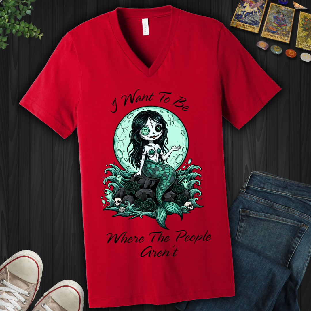 Where The People Aren’t V-Neck Tee