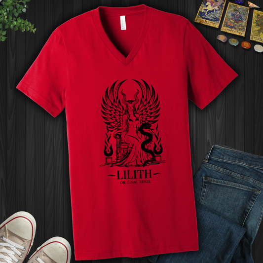 Lilith: The Original Rebel V-Neck Tee