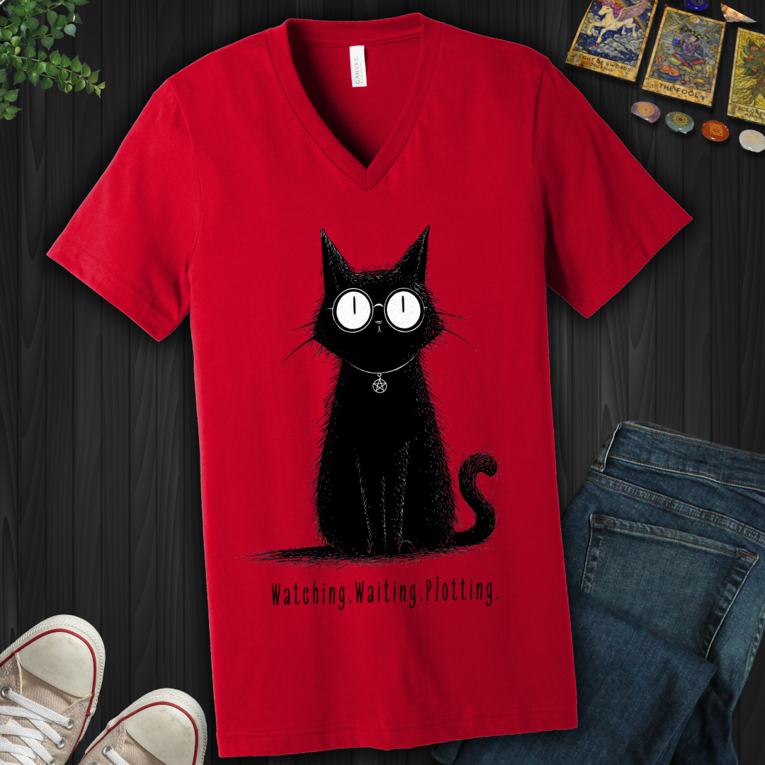 Watching. Waiting. Plotting V-Neck Tee