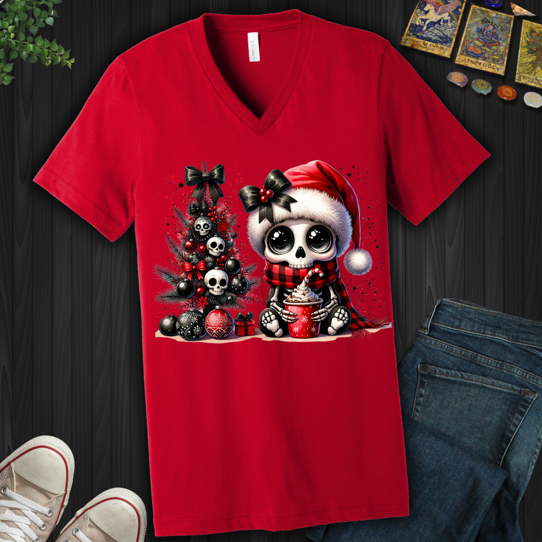 Dead Cute For The Holidays V-Neck Tee