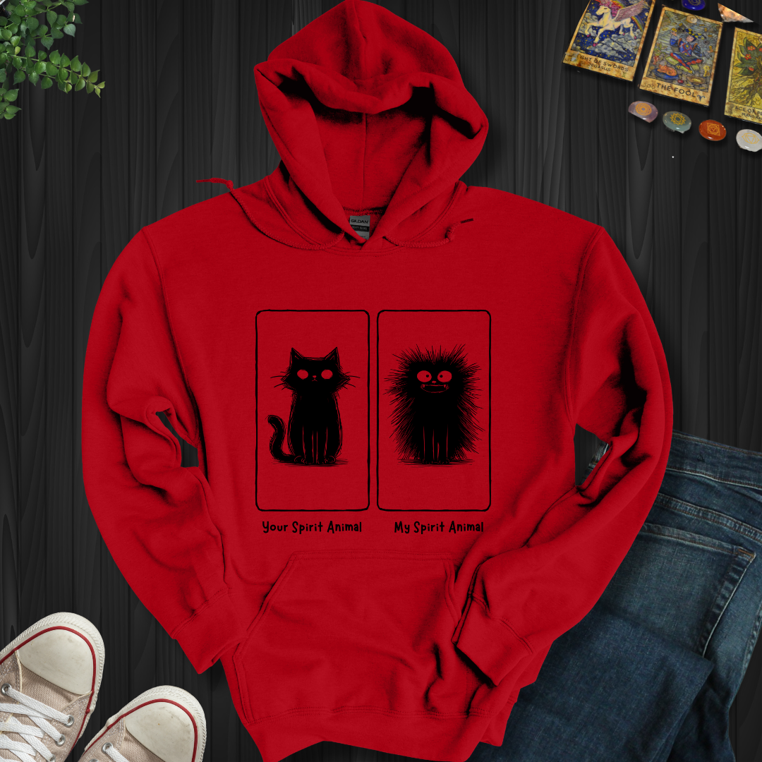 Your Spirit Animal vs. My Spirit Animal Hooded Sweatshirt