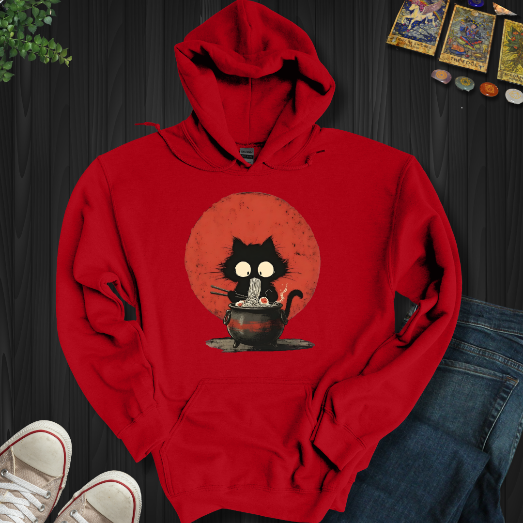 Midnight Noodle Familiar Hooded Sweatshirt