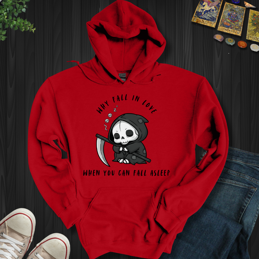 Why Fall In Love Hooded Sweatshirt
