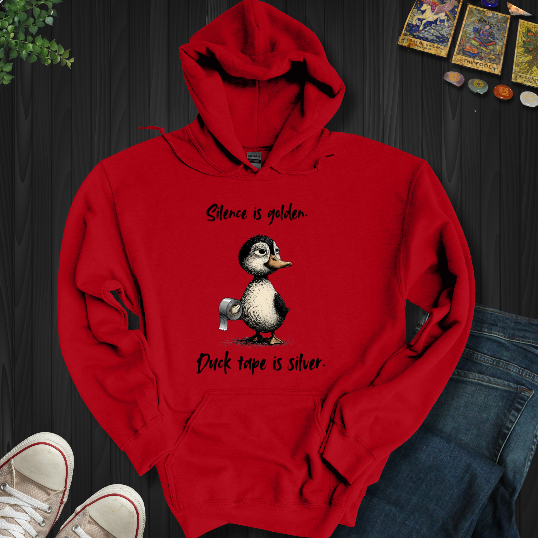 Silence Is Golden Hooded Sweatshirt