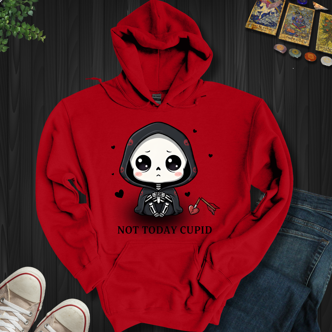 Not Today Cupid Hooded Sweatshirt