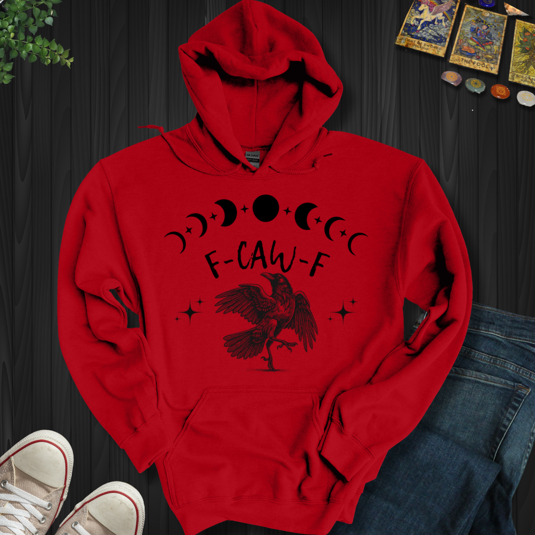 Gothically Yours: Raven in Rebellion Hooded Sweatshirt