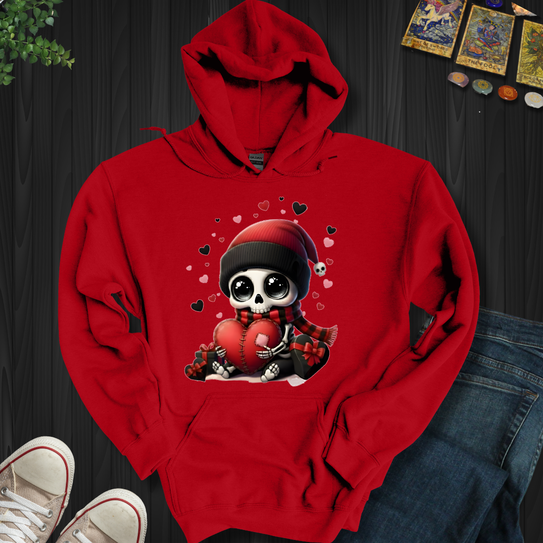Dead Cute For Valentines Hooded Sweatshirt