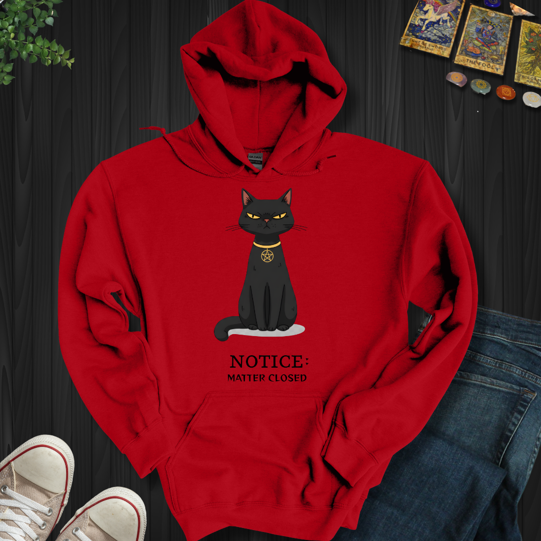 Notice: Matter Closed Hooded Sweatshirt