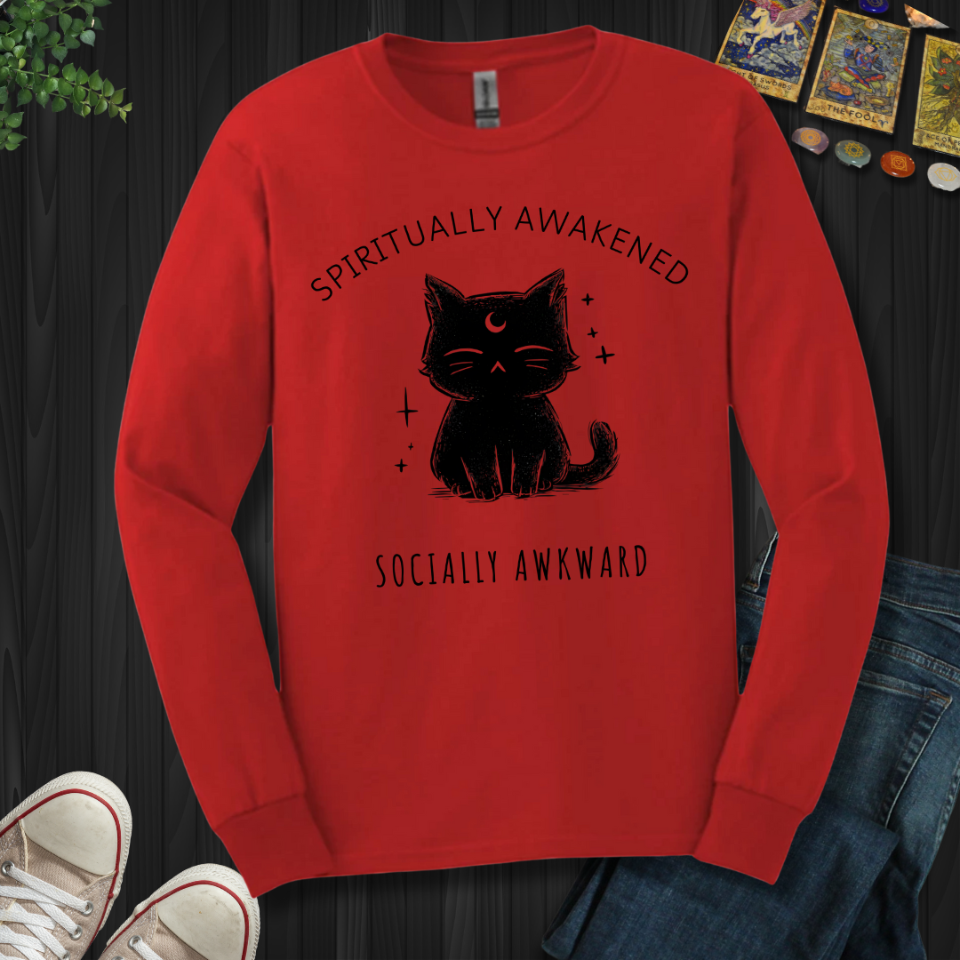 Spiritually Awakened, Socially Awkward Long Sleeve Tee