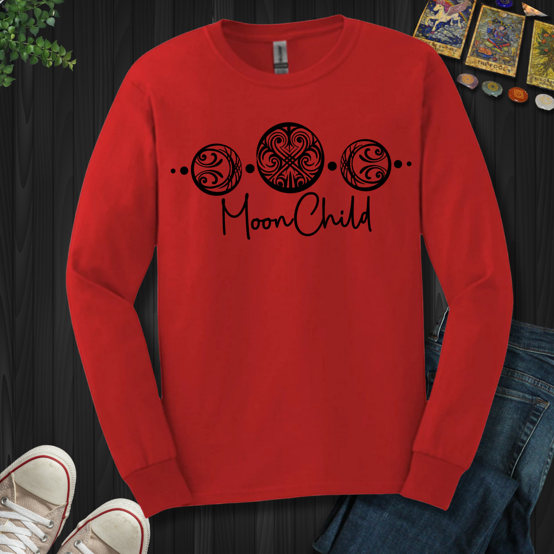 Triple Moon Goddess Long Sleeve Tee
