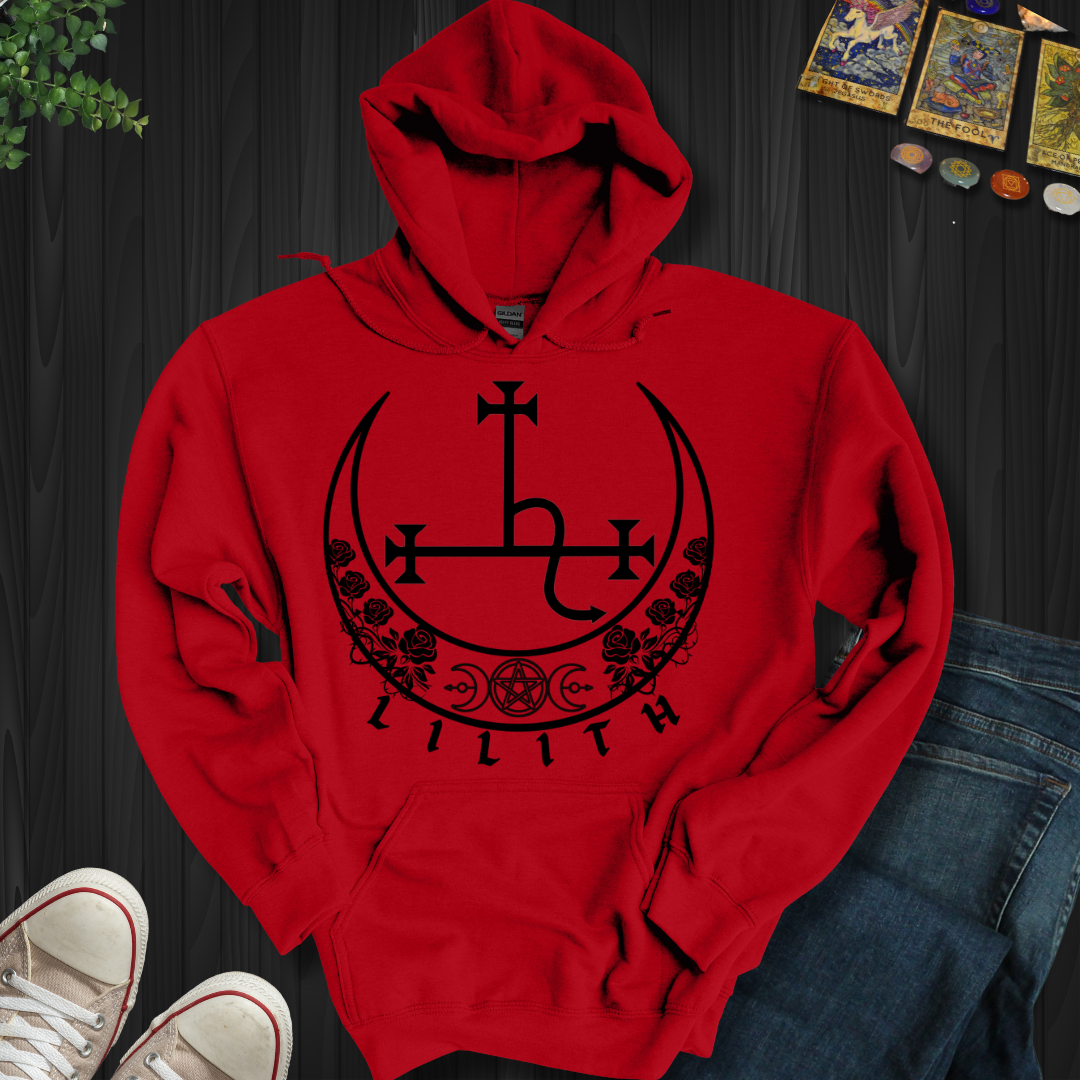 Shadowed Seal of Lilith Hooded Sweatshirt
