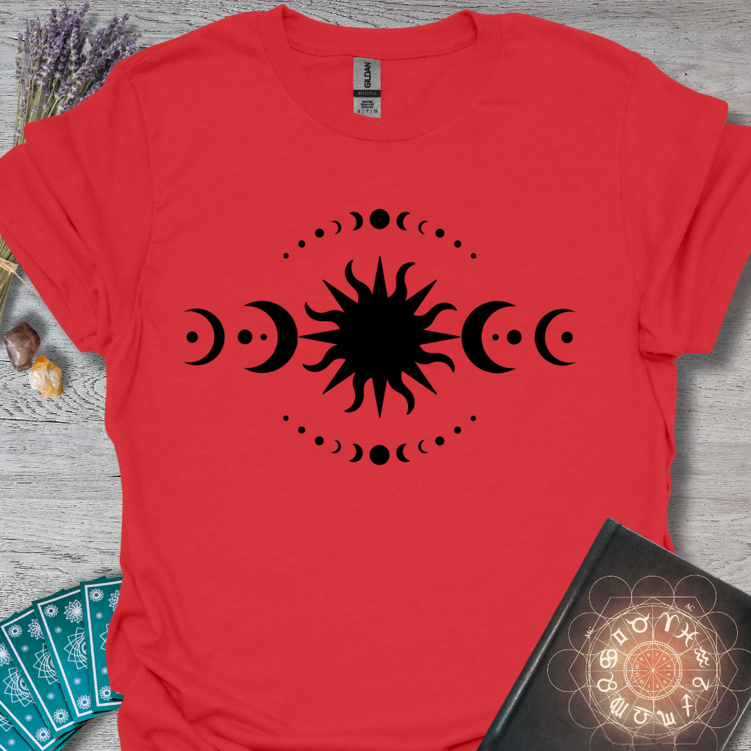 Moon Phases and Sun T-Shirt