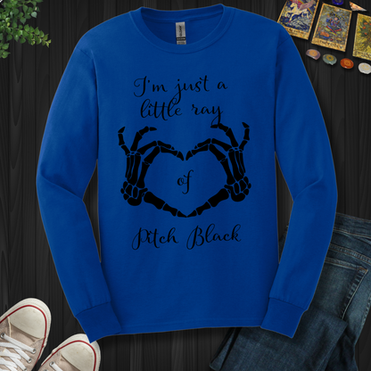 Little Ray Of Pitch Black Long Sleeve Tee