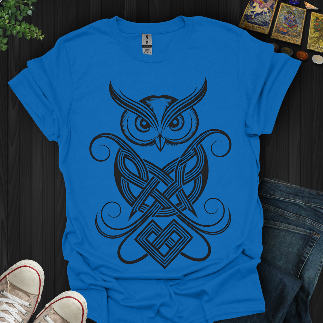 Celtic Owl of Wisdom T-shirt