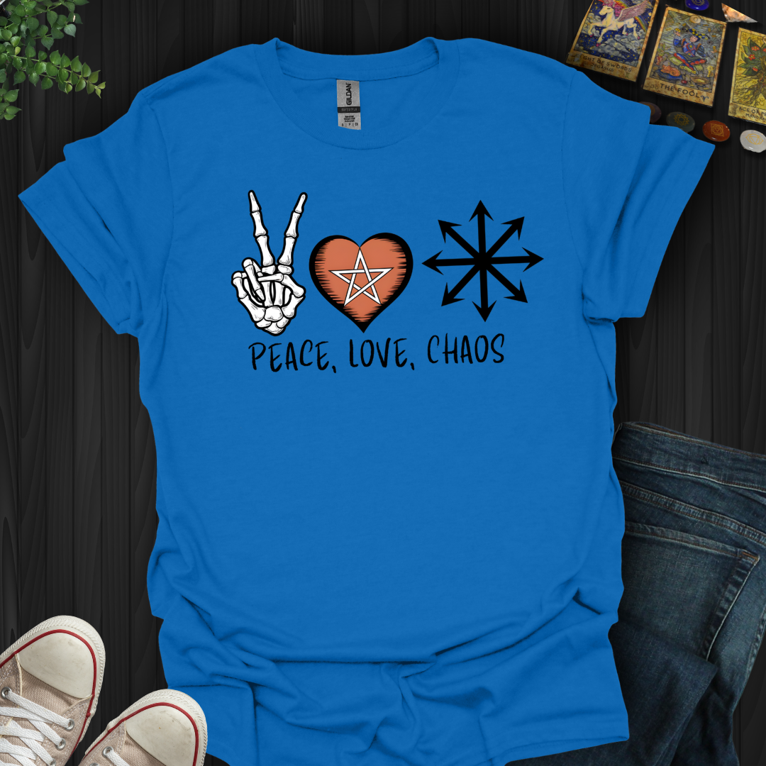 Peace, Love & Chaos  T-Shirt