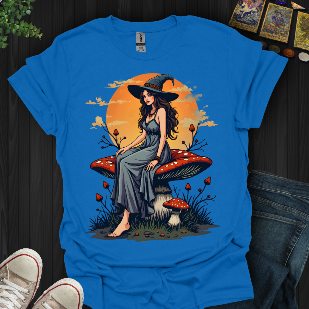 Witch on a Mushroom T-Shirt