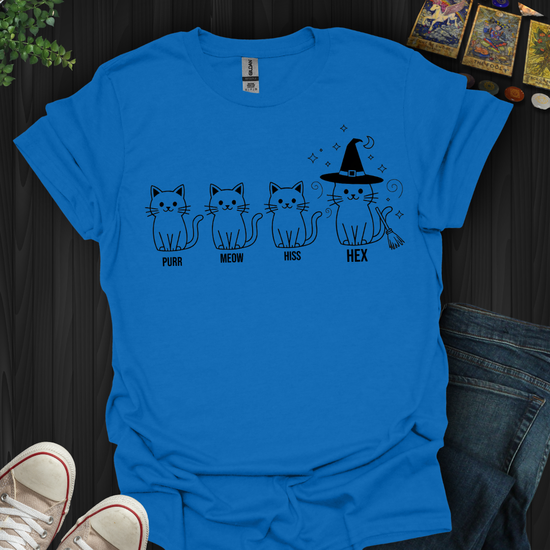 Purr,Meow,Hiss,Hex T-Shirt