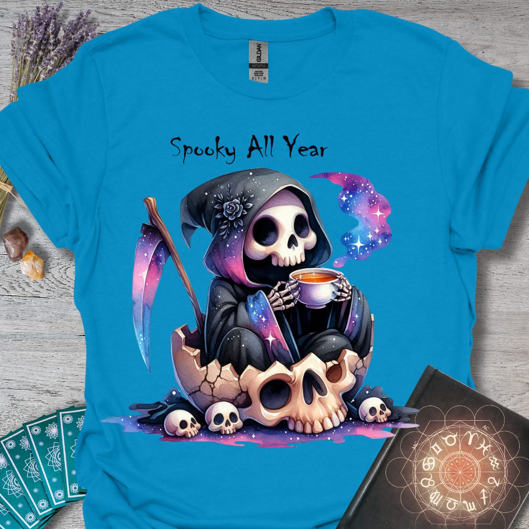 Spooky All Year Grim Reaper T-Shirt
