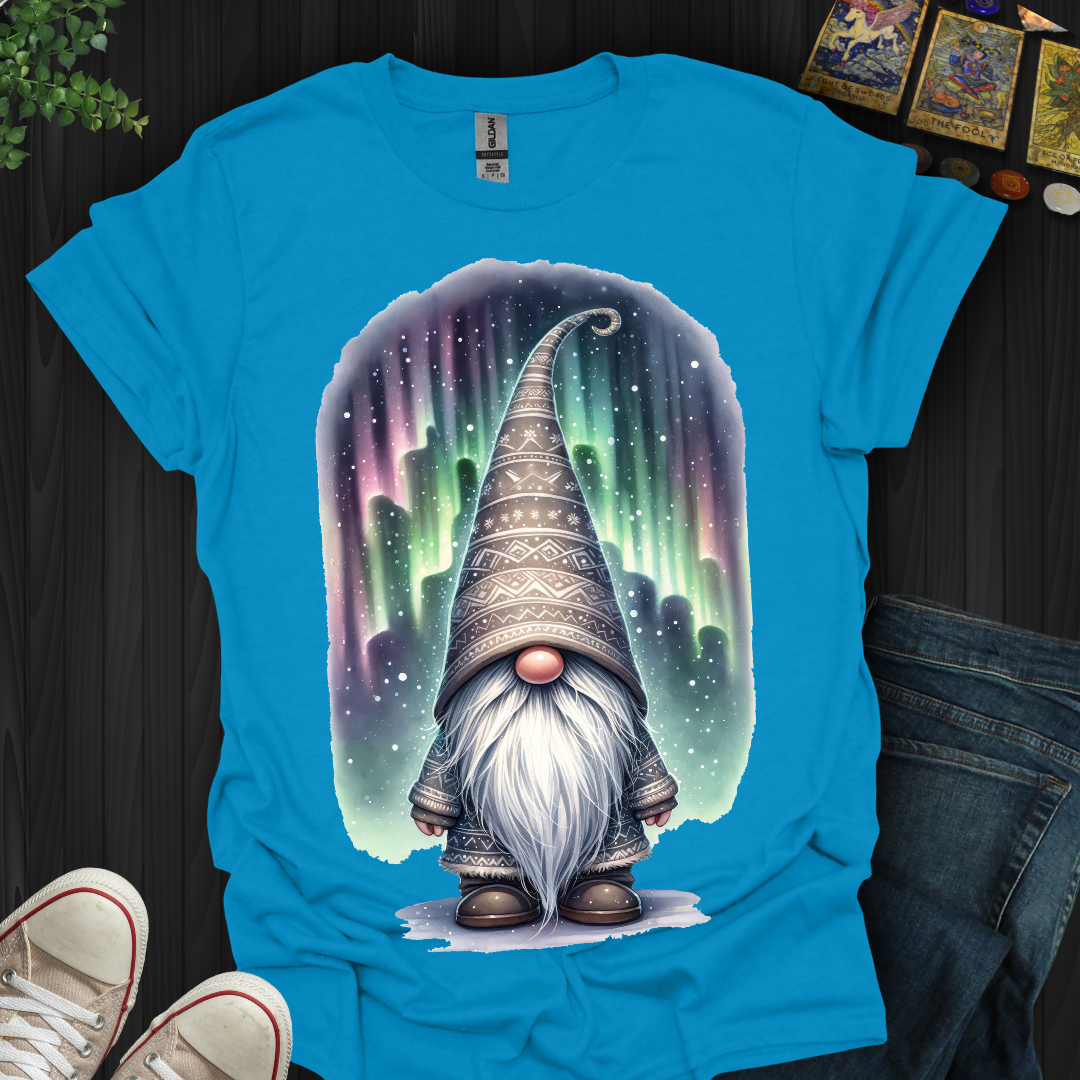 Aurora Borealis  Celestial  Gnome T-Shirt