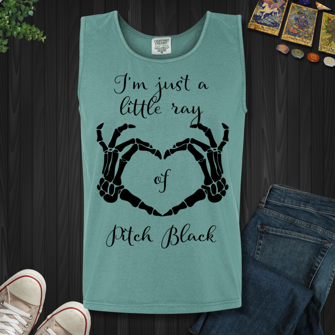 Little Ray Of Pitch Black Tank Top
