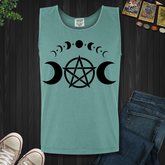 Pentagram Moon Phases Tank Top