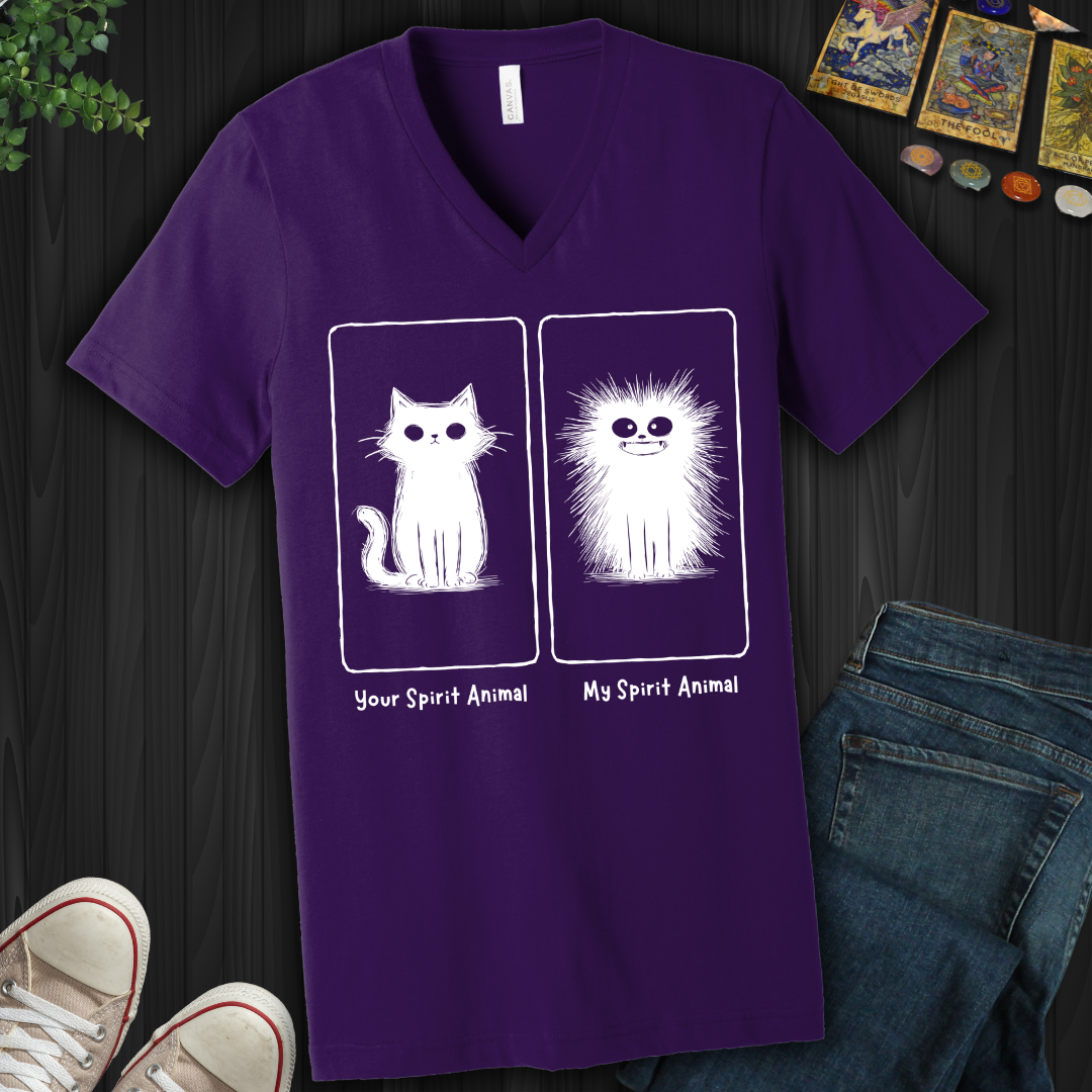 Your Spirit Animal vs. My Spirit Animal V-Neck Tee