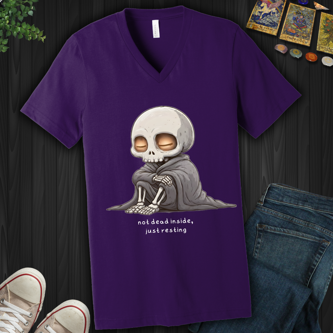 Just Resting V-Neck Tee