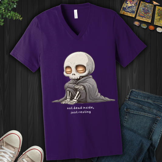 Just Resting V-Neck Tee