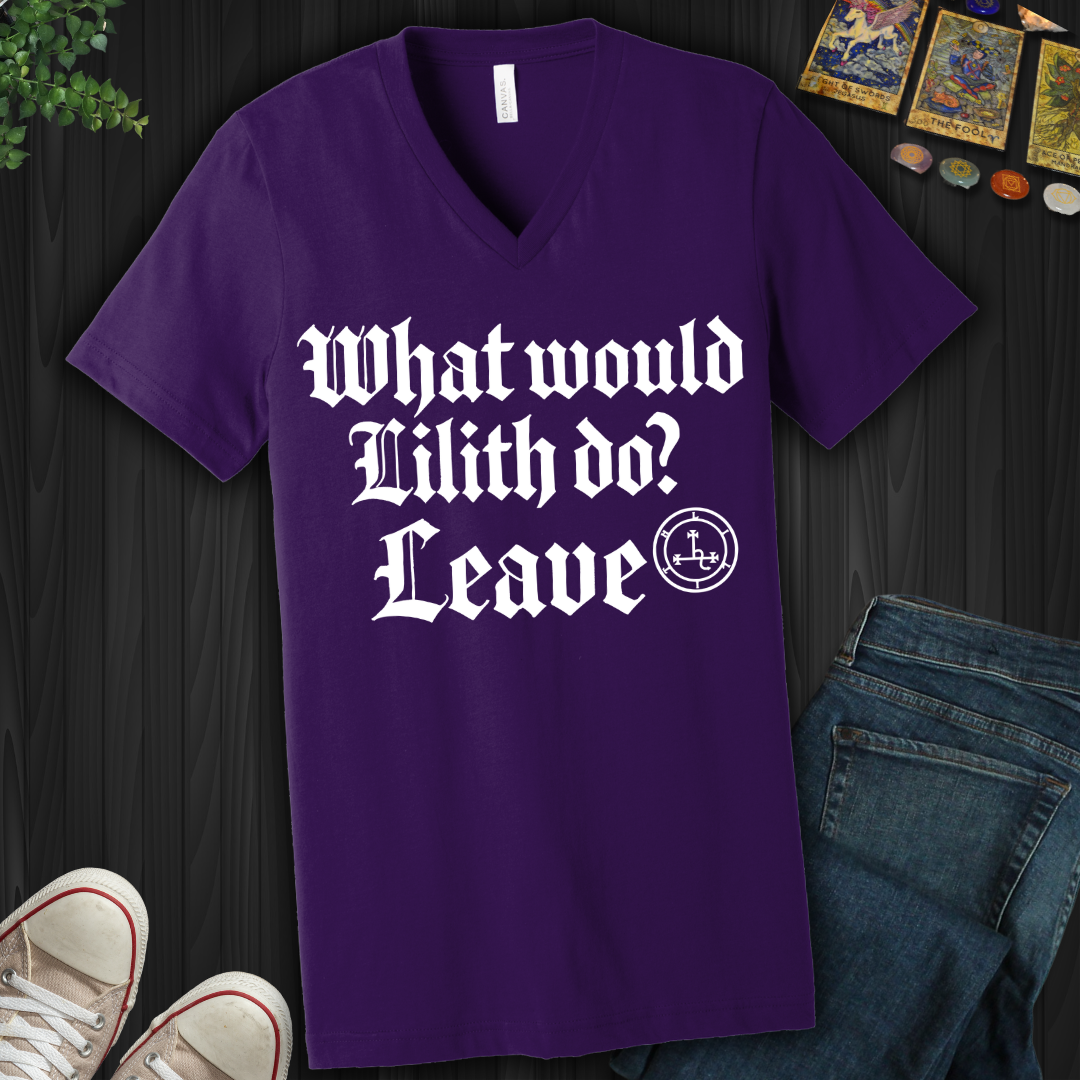 WWLD? Leave V-Neck Tee